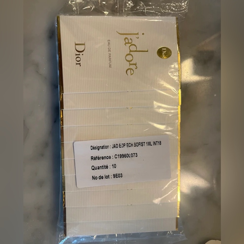 10 Christian Dior J’adore Eau De Parfum For Women 10 sample bottles. 10 ml total - Picture 2 of 6